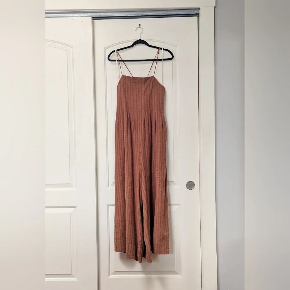 By Together Salmon Wide Leg Jumpsuit - Picture 3 of 7